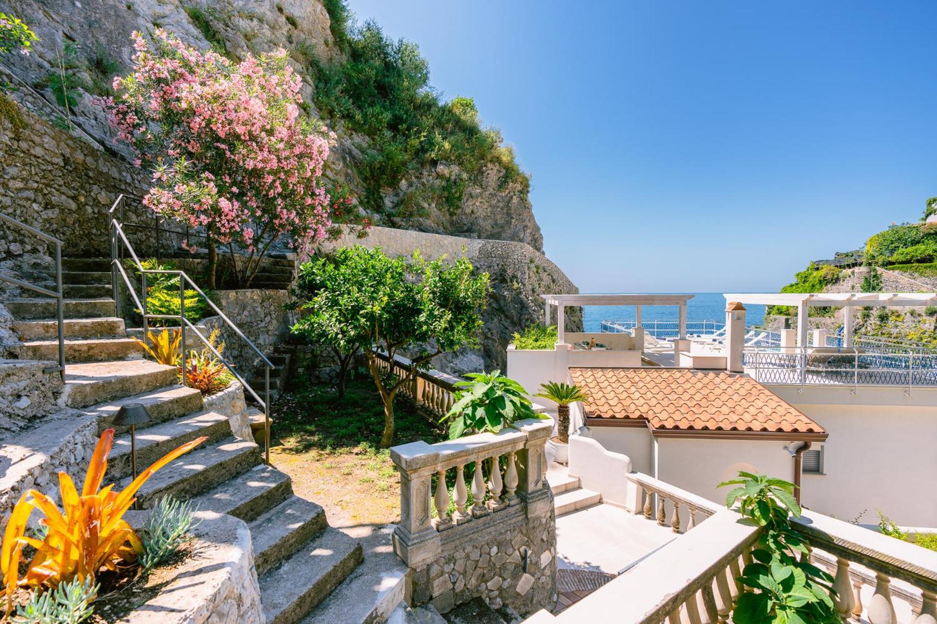 Acquachiara Seaside Luxury Villa In Amalfi Coast Maiori Eksteriør bilde